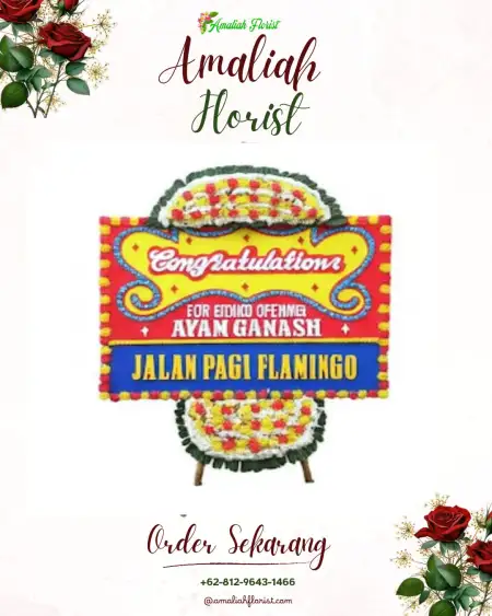 Sewa Papan Bunga Plana